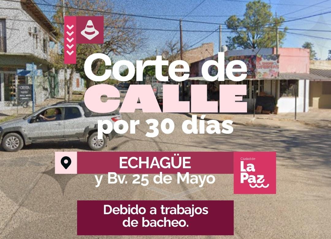 La Municipalidad avanza con trabajos de recuperación vial en Echagüe y Boulevard 25 de Mayo